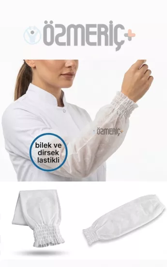 3 Lastik Ribanalı Tela Kumaş Kolluk | Tek Kullanımlık Kolluk