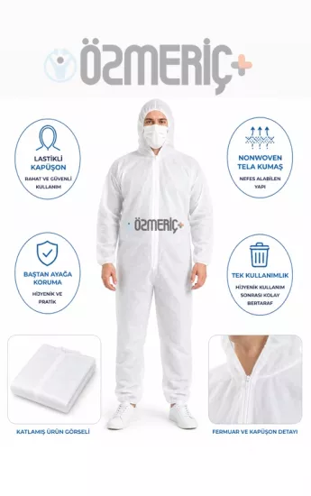 Tek Kullanımlık Tulum | Koruyucu Nonwoven Tulum